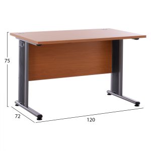 Office desk in cherry color 120x72x75cm Hm2044,02