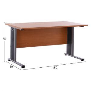 Office desk in cherry color 150x80x75cm Hm2045,03