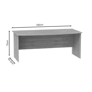 Office desk professional Anze natural melamine 180x93.5x75cm