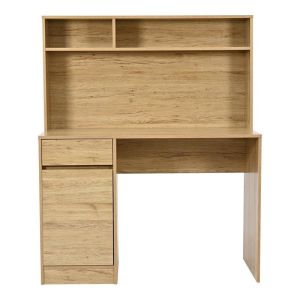 Офис бюро с рафт Secreta в цвят дъб 110x50x135см
