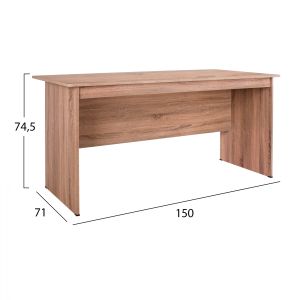 Office set 2 pieces desk and cabinet in sonoma color Hm10337,02