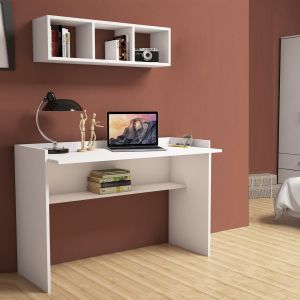 Office set 2 pieces white melamine Hm11775,11