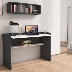 Office set 2 pieces melamine gray-white Hm11775,13