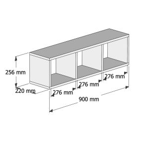 Office set 2 pieces melamine sonoma-white Hm11775,12