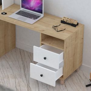 Office module Kontor Sonoma-white 160x50x162cm