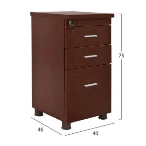 Office professional drawer in wine color 40x52x60cm Hm2049,12