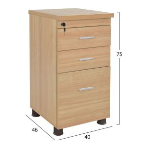 Office professional drawer in oak color 40x52x60cm Hm2049,11