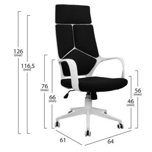 Office chair 64x61x126 cm Hm1054.01