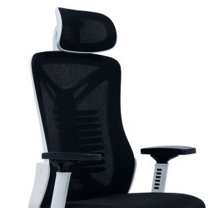 Andrew office chair with mesh in black and white