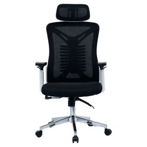 Andrew office chair with mesh in black and white