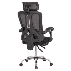 Office chair Barnet Hm18258.01 black mesh - black frame with nylon 61x62x123cm.