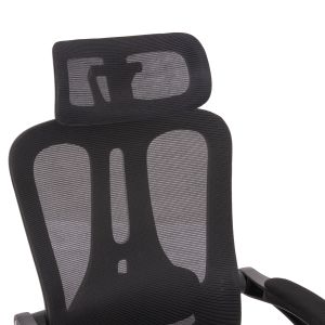 Office chair Barnet Hm18258.01 black mesh - black frame with nylon 61x62x123cm.