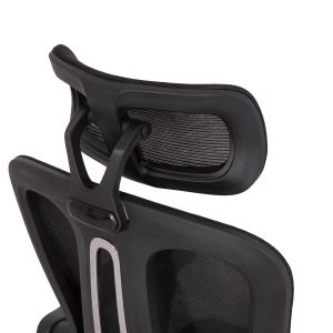 Office chair Barnet Hm18258.01 black mesh - black frame with nylon 61x62x123cm.
