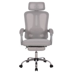 Office chair Barnet Hm18258.02 gray mesh - gray frame, nylon 61x62x123cm.