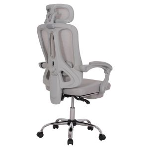 Office chair Barnet Hm18258.02 gray mesh - gray frame, nylon 61x62x123cm.