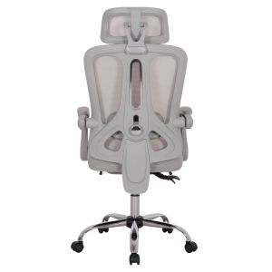 Office chair Barnet Hm18258.02 gray mesh - gray frame, nylon 61x62x123cm.