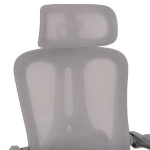 Office chair Barnet Hm18258.02 gray mesh - gray frame, nylon 61x62x123cm.