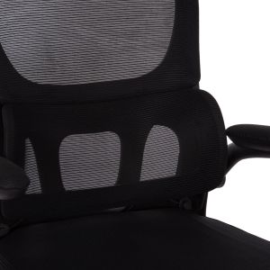 Office chair Baston Hm18236.01 black mesh fabric and Pp frame 64x60x117-127cm.