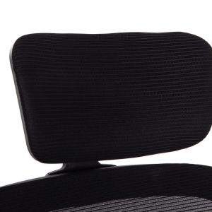 Office chair Baston Hm18236.01 black mesh fabric and Pp frame 64x60x117-127cm.