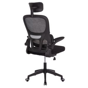 Office chair Baston Hm18236.01 black mesh fabric and Pp frame 64x60x117-127cm.