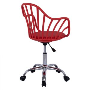 Office chair Becky, red color, 57x57x96cm Hm8457,04