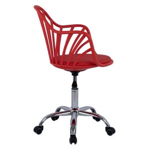 Office chair Becky, red color, 57x57x96cm Hm8457,04