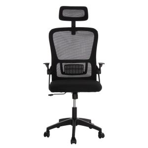 Office chair Blazer Hm1205.01 black mesh fabric - black armrests 60x58x110-130cm.