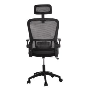 Office chair Blazer Hm1205.01 black mesh fabric - black armrests 60x58x110-130cm.