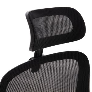 Office chair Blazer Hm1205.01 black mesh fabric - black armrests 60x58x110-130cm.