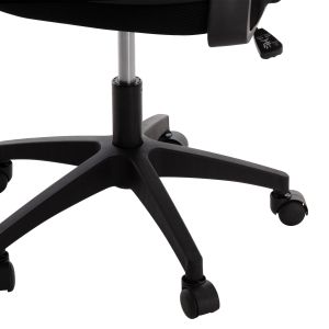 Office chair Blazer Hm1205.01 black mesh fabric - black armrests 60x58x110-130cm.
