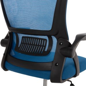 Office chair Blazer Hm1205.01 black mesh fabric - black armrests 60x58x110-130cm.