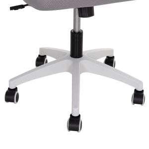 Office chair Blazer HM1205.04 pink mesh fabric - white armrests 60x58x110-130cm.