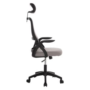 Office chair Blazer Hm1205.05 gray mesh fabric - black frame 60x58x110-130cm.