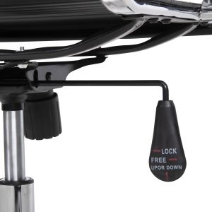 Boss office chair, black Pu- chromed metal frame and base 55x59x110 cm Hm1059.31