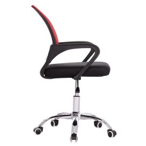 Office chair Bristone HM1058.37 chrome legs - red-black mesh 59x53x80-90cm.