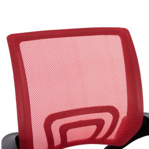 Office chair Bristone HM1058.37 chrome legs - red-black mesh 59x53x80-90cm.