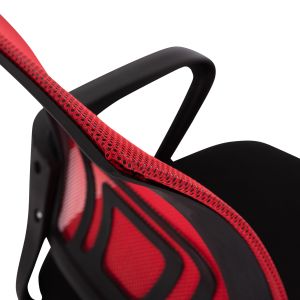 Office chair Bristone HM1058.37 chrome legs - red-black mesh 59x53x80-90cm.