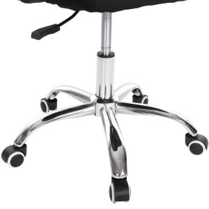 Bristone office chair, chrome legs, black mesh, tilt, 56x53x93cm HM1058,31