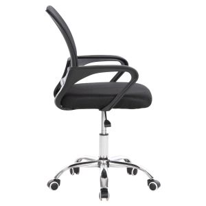 Bristone office chair, chrome legs, black mesh, tilt, 56x53x93cm HM1058,31