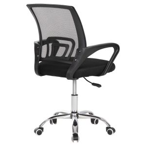 Bristone office chair, chrome legs, black mesh, tilt, 56x53x93cm HM1058,31