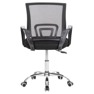 Bristone office chair, chrome legs, black mesh, tilt, 56x53x93cm HM1058,31