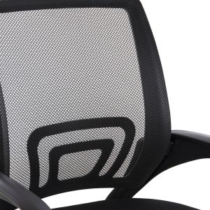 Bristone office chair, chrome legs, black mesh, tilt, 56x53x93cm HM1058,31