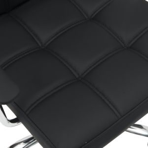 Офис стол Buleco Pu черен 56x46x74-86см