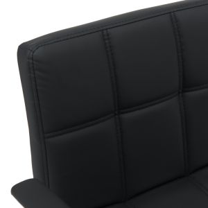 Офис стол Buleco Pu черен 56x46x74-86см