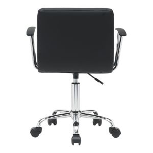 Офис стол Buleco Pu черен 56x46x74-86см