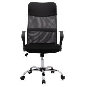 Office chair Cable, black-gray mesh, chrome legs, 61x58x118 cm Hm1000.10
