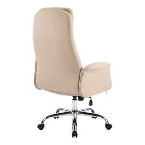 Office chair Derjio beige, Pu 68x66x115cm