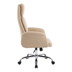 Office chair Derjio beige, Pu 68x66x115cm