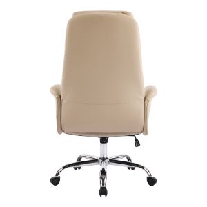 Office chair Derjio beige, Pu 68x66x115cm