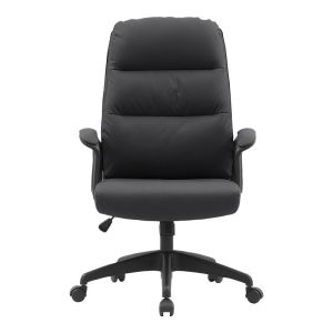 Enfiria Pu office chair in black color